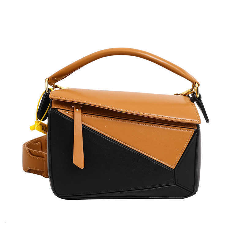 New style minimalist hand-held geometric lightweight and large capacity doctors bag new versatile lychee pattern crossbody bigclothfgg22