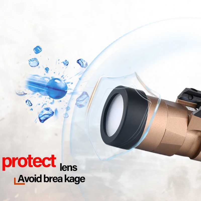 WADSN Tactical M300 M600 X300 X400V Protector Hunting Weapon light LED Flashlight Cover Custom Lens Guard 254MM 28MM 30MM 26mm M251117