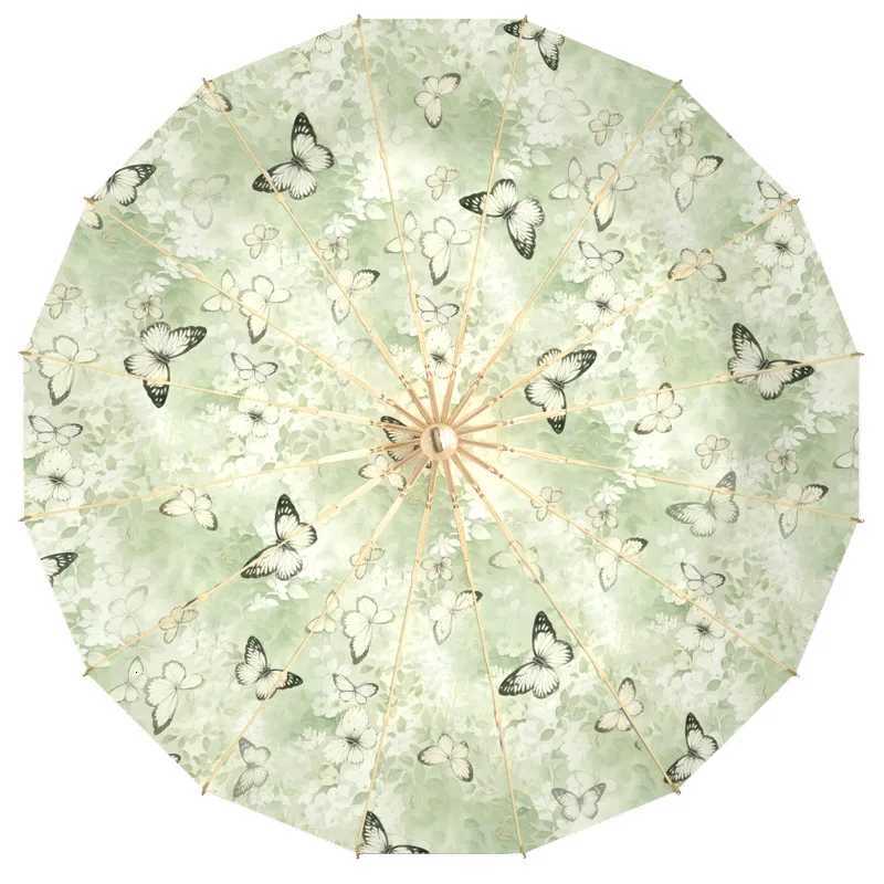 16 Fiberglass Umbrella for Women Protection SunRain Dual Use ParasolExtra-Large Reinforced Folding Sunshade with Colorful Coat C251117