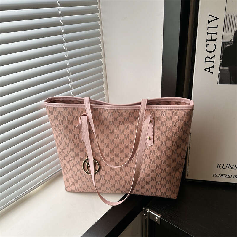 Tote for Women 2024 New Large Capacity Commuter Autumn/Winter Relaxation Printed College Student Single Shoulder Class Bag
