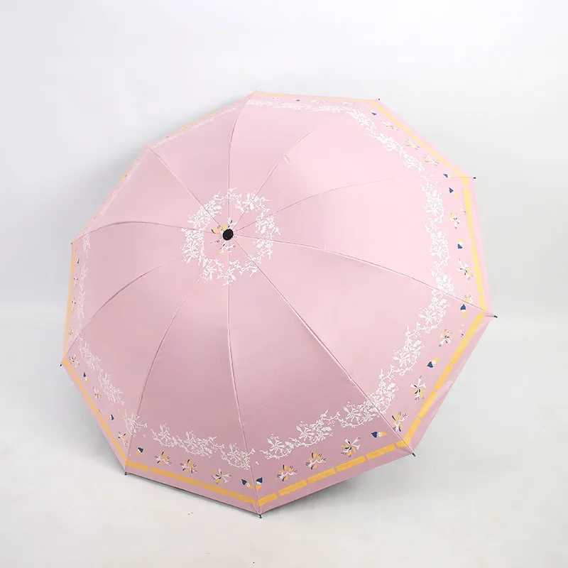 High-End Stylish Foldable Umbrella Windproof UV-Protective Rainproof Large Canopy Ideal for Daily Use and Gifts C251117