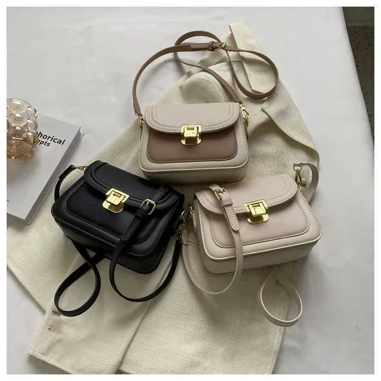 Luxury Women Brand PU Leather Crossbody Bag Casual Lock Saddle Messenger BagW251117