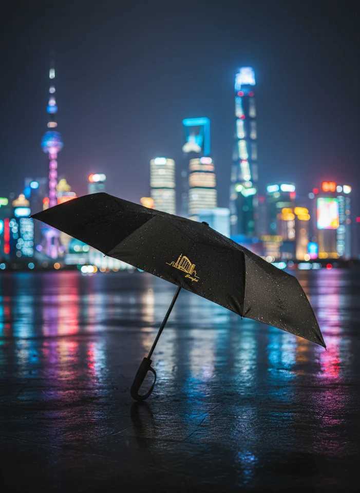 Shanghai Penguin Stylish Smart Print Umbrella - Auto Open/Close at a Touch C251117