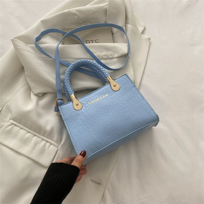 Trendy Women's Small Square Bag with Strap - Versatile Korean Retro Style Tote bag Designer bag