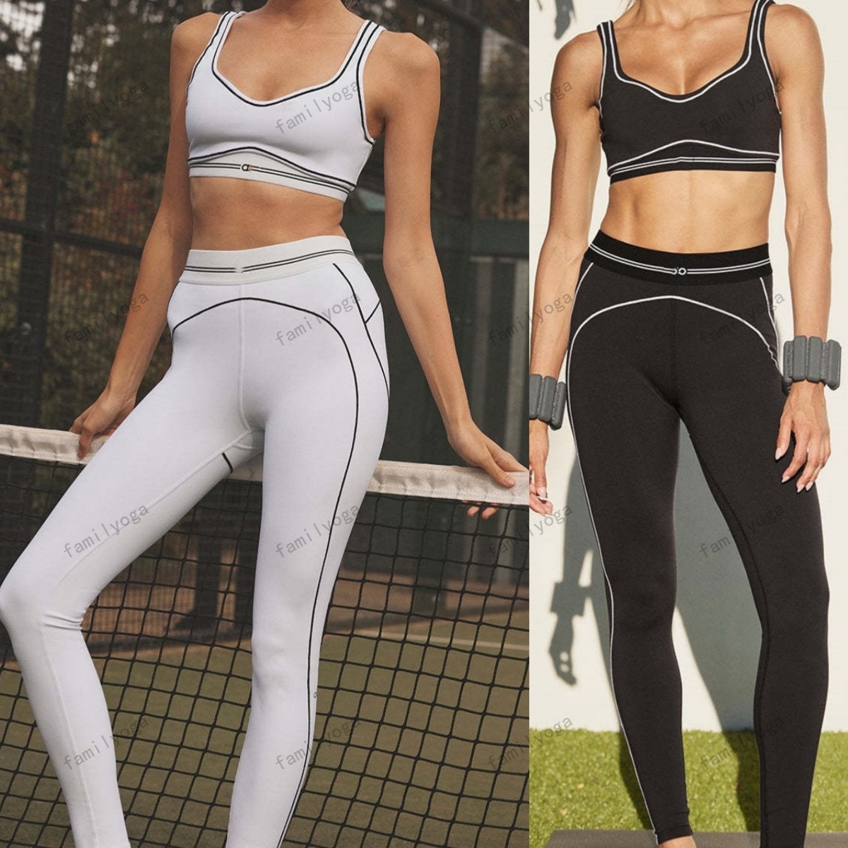 Yoga Set Women Two Pieces bralette Gym Sports Tracksuits Bra Fitness Shorts Fared Pant Sports Clothes Outdoor Recreation Pilates Fitness Set Athleisure oga set XS