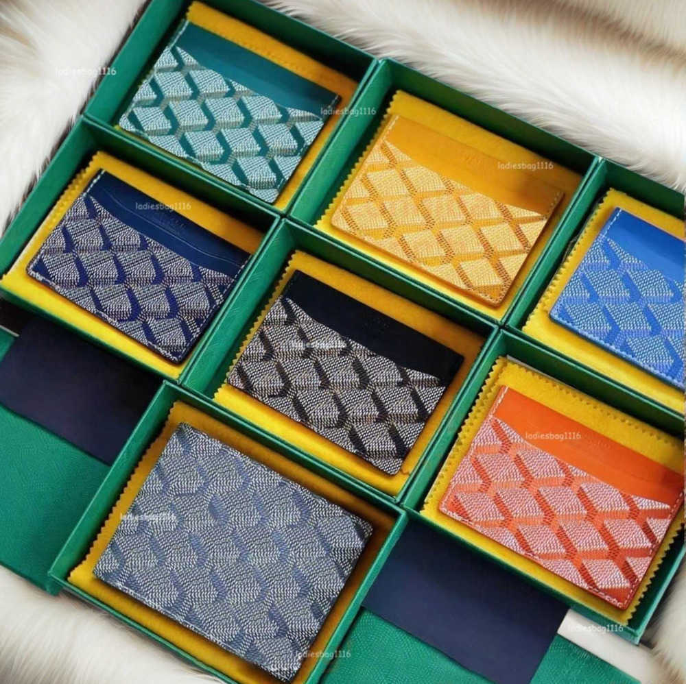Womens Mens Card Holder Designer Wallet Genuine Leather Cardholder Fashion Coin Purse Mini Wallets id card Key Pocket Interior Slot organizer Purses With Box