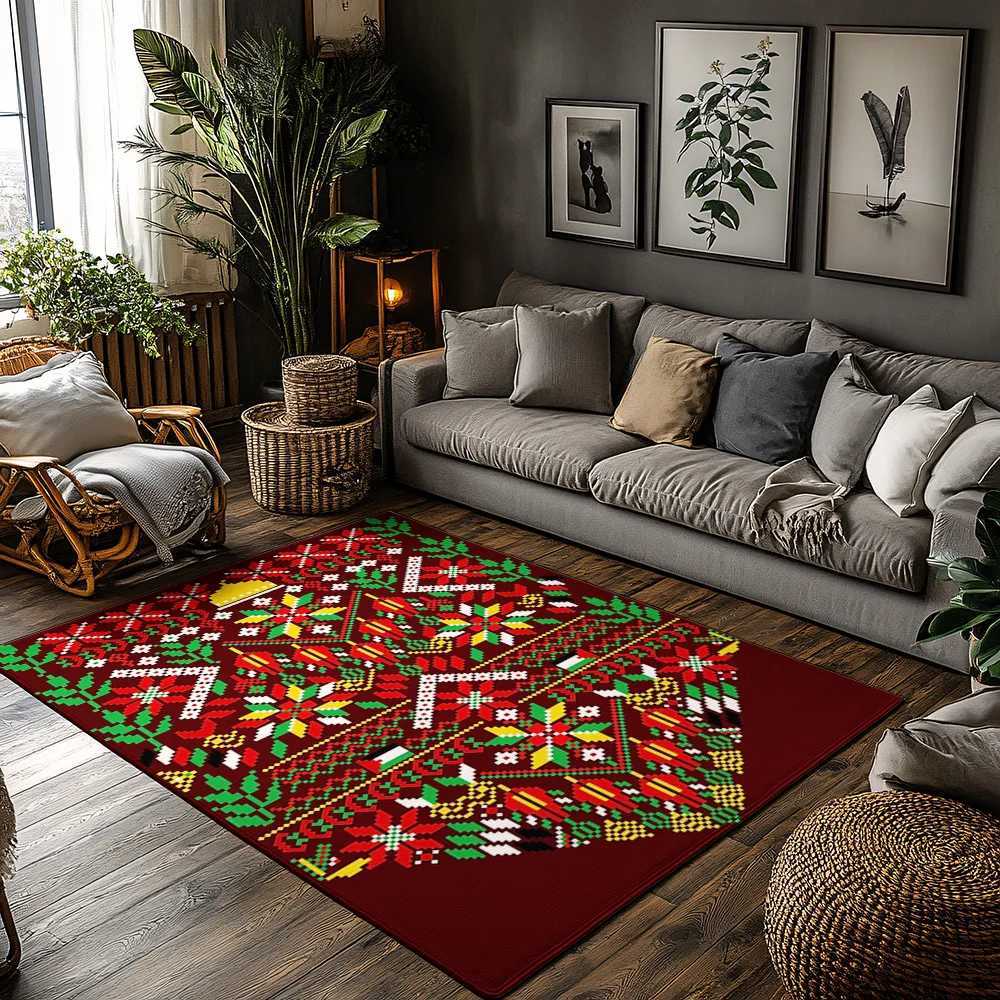 Unique Area Rug Vintage Persian Style Home Decor Floor Mat Living Room Carpet Bohemian Patterned Rug Modern Abstract Design TapeM251117
