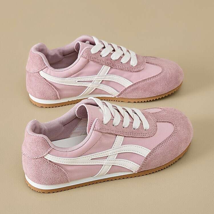 Korean Style German Training for Women, White Sneakers 2025 New Spring Summer Flat Versatile Fashion Internet Celebrity Agan Shoes Board Shoes running shoes