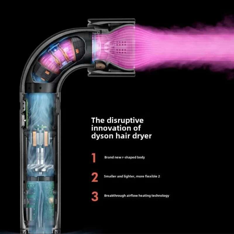 2025 New Elbow Barber Shop High Speed Hair Dryer Household Negative Ion Quick Drying secadora de pelo