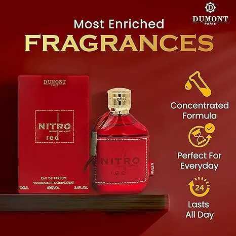 NITRO - 34 Ounces approximately 964 Grams- Eau De Toilette - MenS Luxury Perfume - Fruit Woody Floral And MenS SpicesW251117