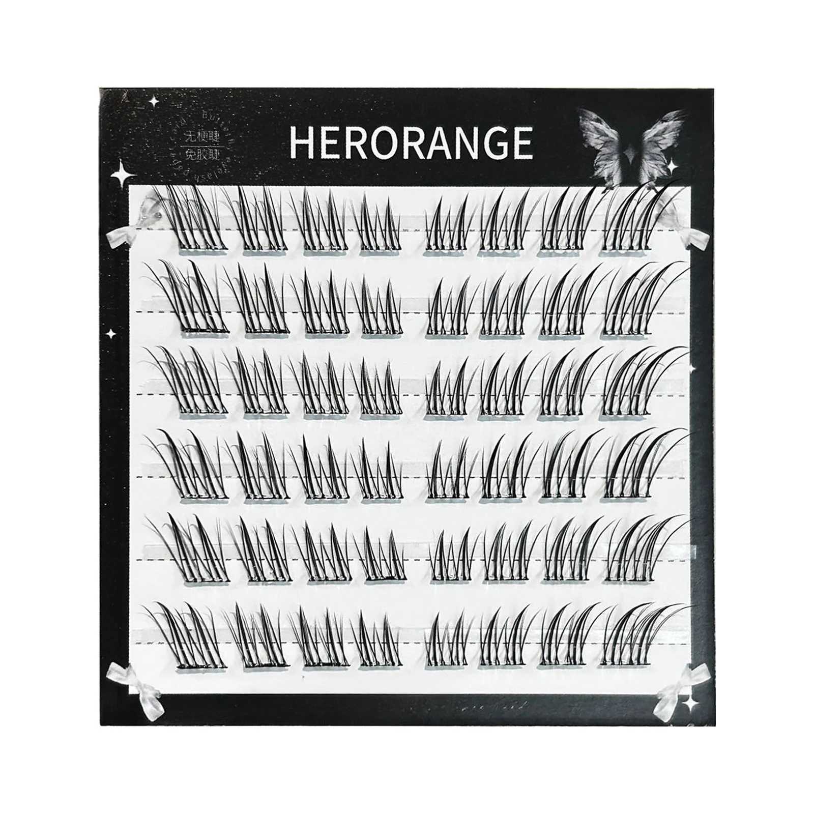 No Glue False Eyelashes Sexy Fox- eyes Natural long individual Clusters cat Fluffy Cluster Eyelash Charming makeup accessoriesT251117