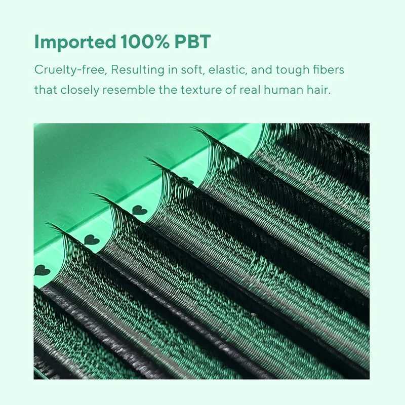 DIYDAY U/W Style 3D 4D 5D Eyelash Extension Handmade U-shaped Premade Volume Lashes BASF PBT Fiber Nartural Mink False EyelashesT251117