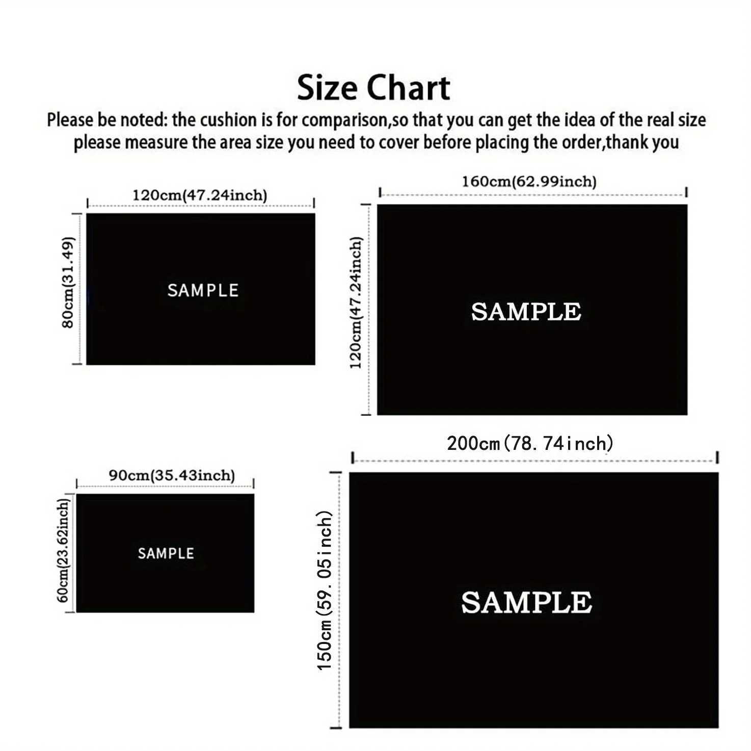 Christmas Joy Santa Claus Printed Area Rug - Polyester Plush Holiday Decor Carpet for Entryway Living Room Bedroom - DurableM251117