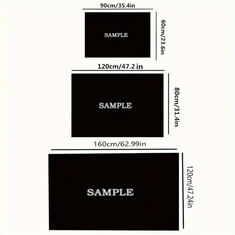 1PC Christmas Theme Sleigh Santa Claus Pattern Rug for Bedroom Living Room Dining Room Entrance Hall Outdoor Patio Area RugM251117