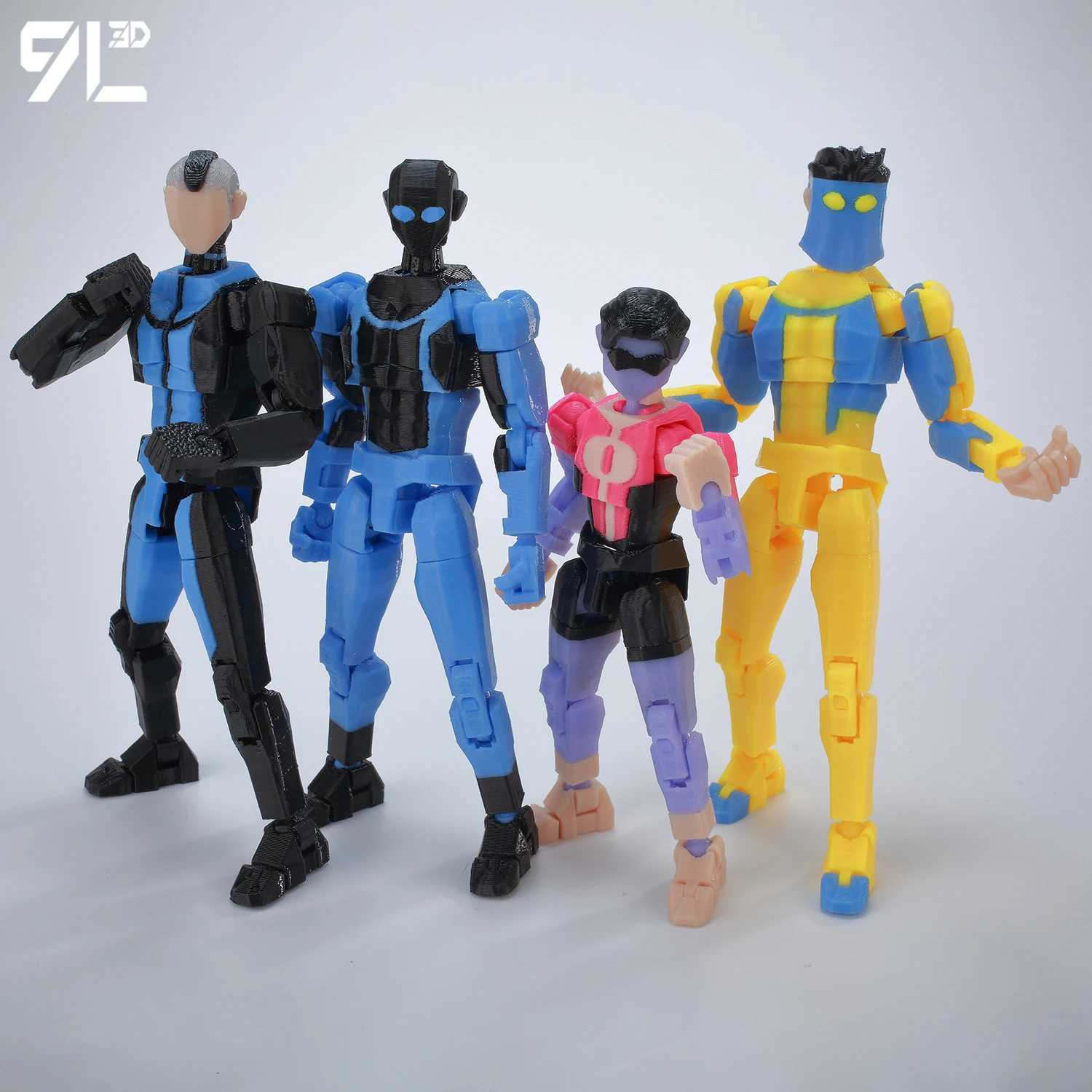 9LToyWodu Printed Superheroe Invincible 20 Anime Multi-Jointed Shapeshift Toys Action Figures Birthday Gifts for Anime Fans T13 C251117