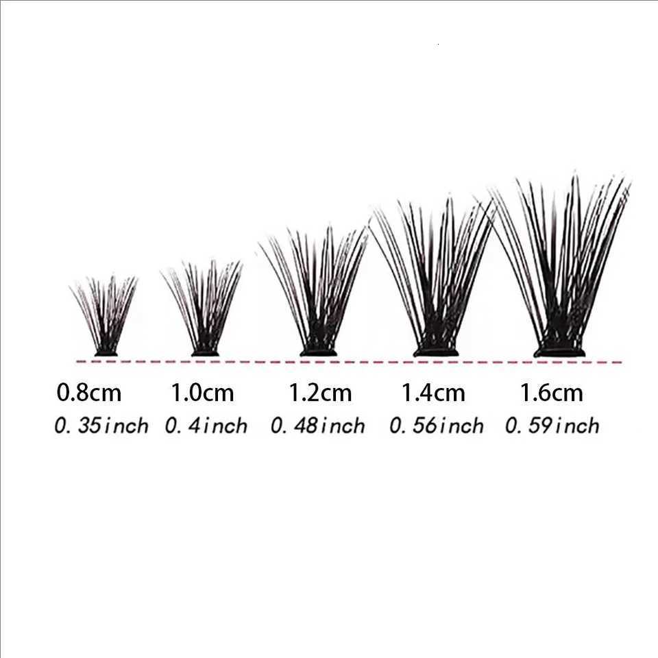 MJ Individual Lashes 8-16mm 200pcs Cluster Lashes Natural Look Mixed Tray DIY Eyelash Extension Volume Lash Clusters EyelashesT251117