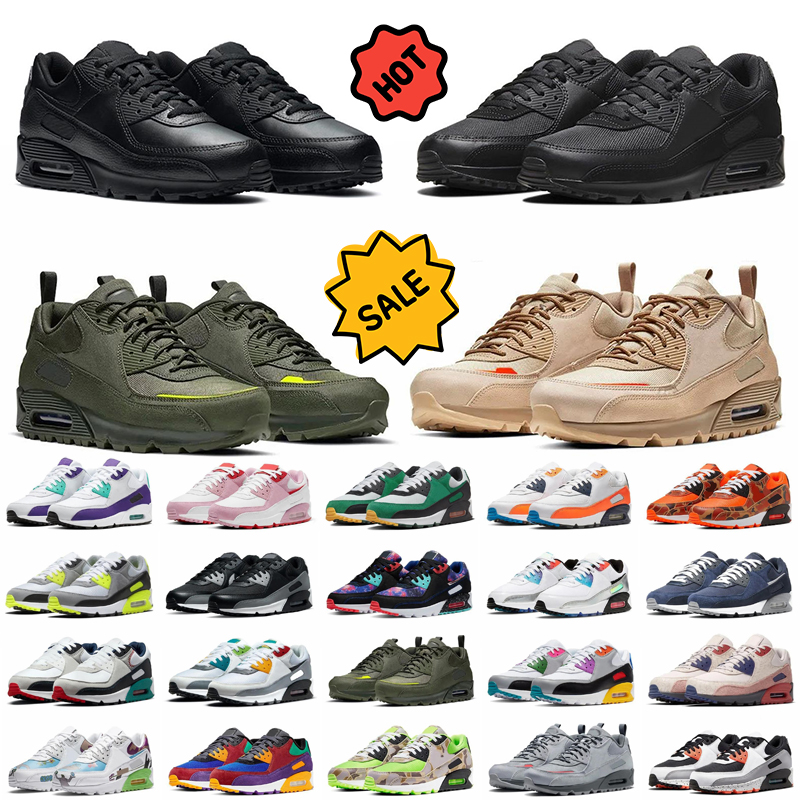 Designer Sports 90s Running Shoes Crater Foam Black White Gum Blue Void Caramel Peace Love Viotech Be True Mens Women Trainers Sneakers Sports 36-45