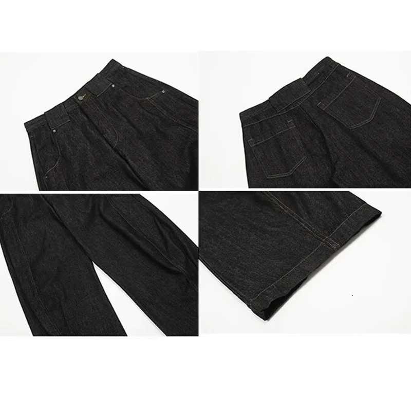 Korean Retro MenS Jeans Autumn Fashion Straight Leg Pants Baggy Pants Casual Black Jeans Flared JeansW251117