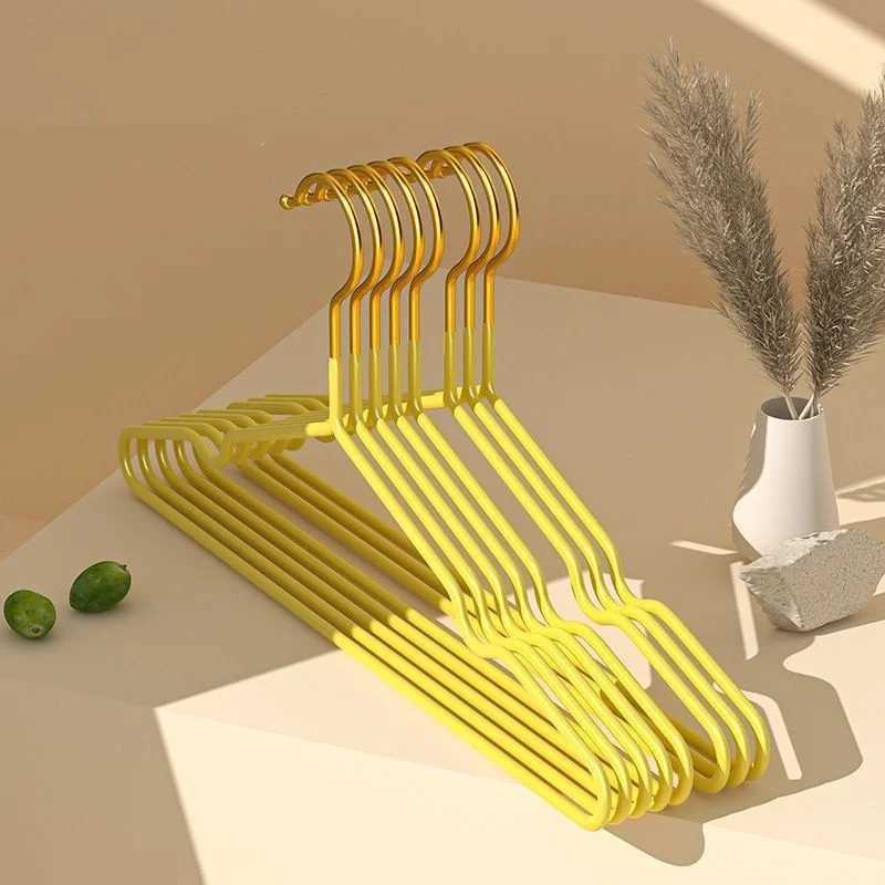 5pcs Home Heavy Duty Metal Shirt Coat Hangers Stainless Steel Clothes Hanger with Polished Chrome Silver Metal Wire Hanger C251117