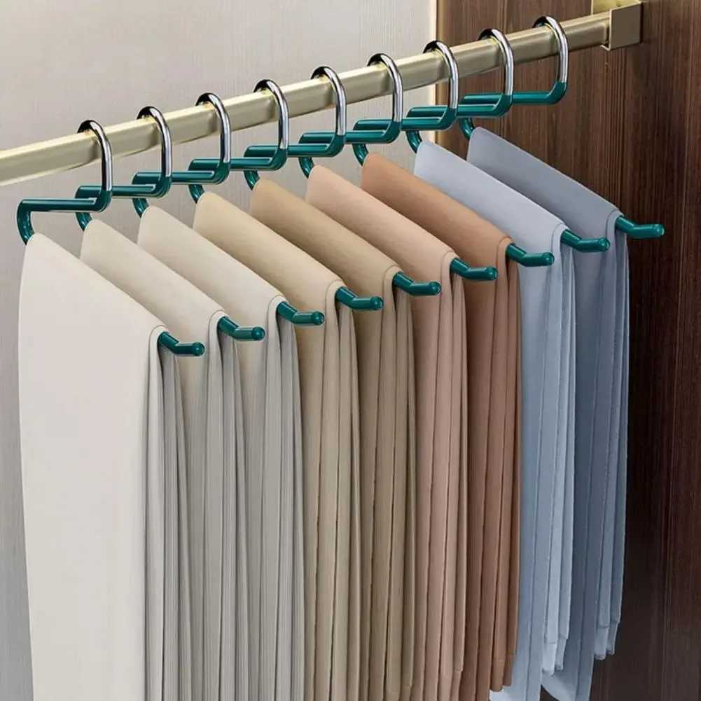 5/15PCS Z-Shape Non-Slip Trouser Rack Goose Type Dip Plastic Pants Rack Wardrobe Towel Scarf Storage Hangers Gym Pants Storage C251117