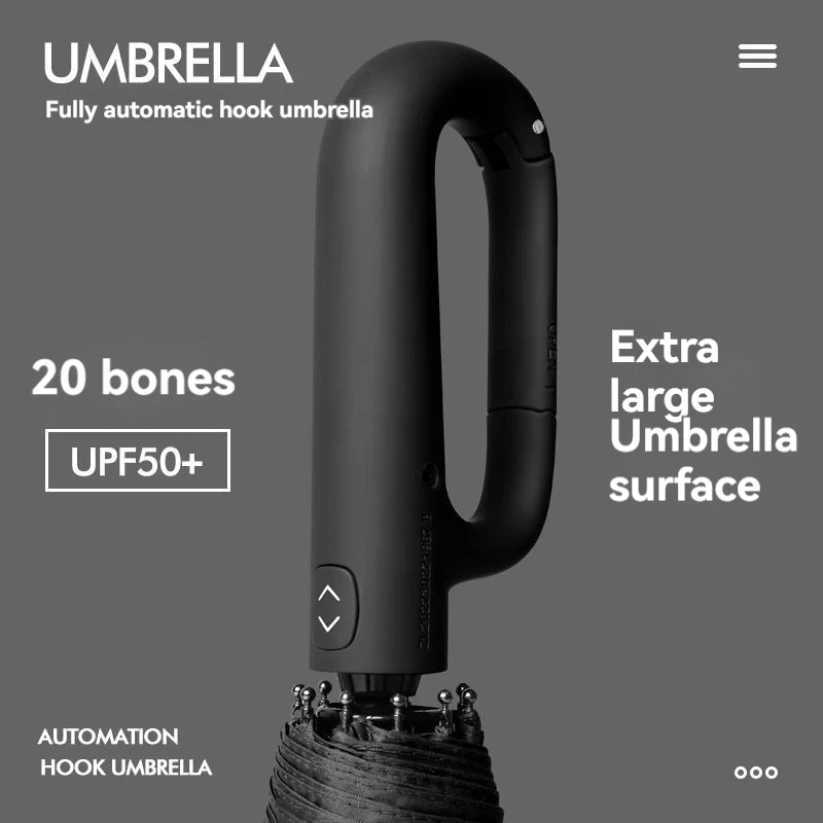 Ring Buckle Design 20 Rib Fully Automatic Umbrella for Men Folding Extra Large Strong WOMENS Sunshade Double Umbrella C2511175
