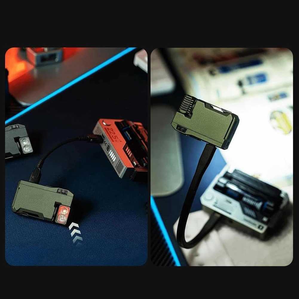 Rechargeable EDC Flashlight 400 Lumens Mini Flashlight Magnetic Keychain Flashlight for Outdoor Camping Hiking M251117