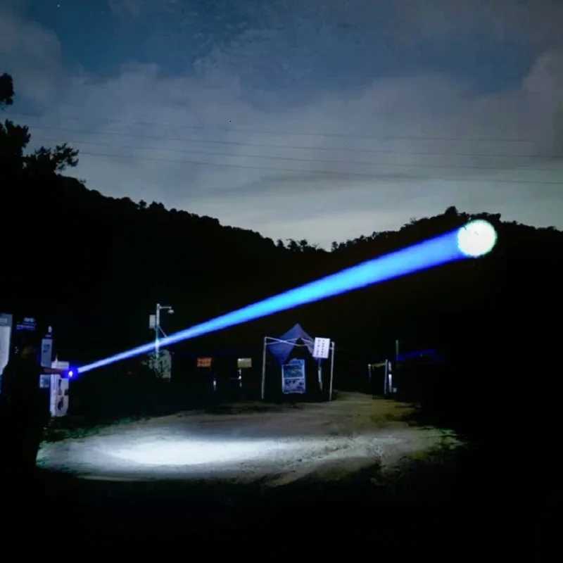 1000000LM Most Powerful Led Flashlight Rechargeable 800W LED Flashlights High Power Zoom Torch Long Range 3000m Tactical Lantren M251117