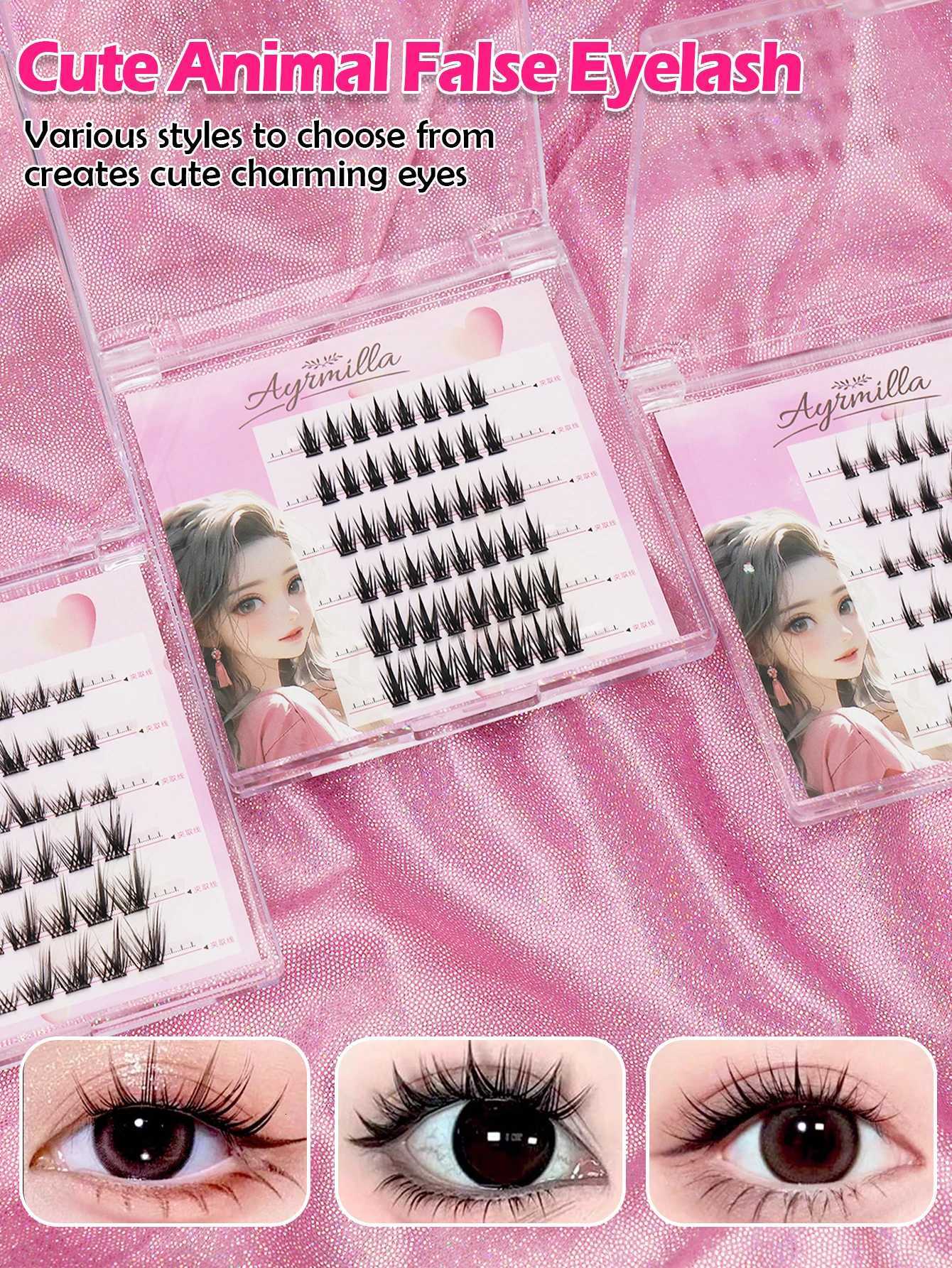 Clusters of natural false eyelashes in various styles essential for travel Fluffy and soft 3D mink eyelashes long eyelashesT251117