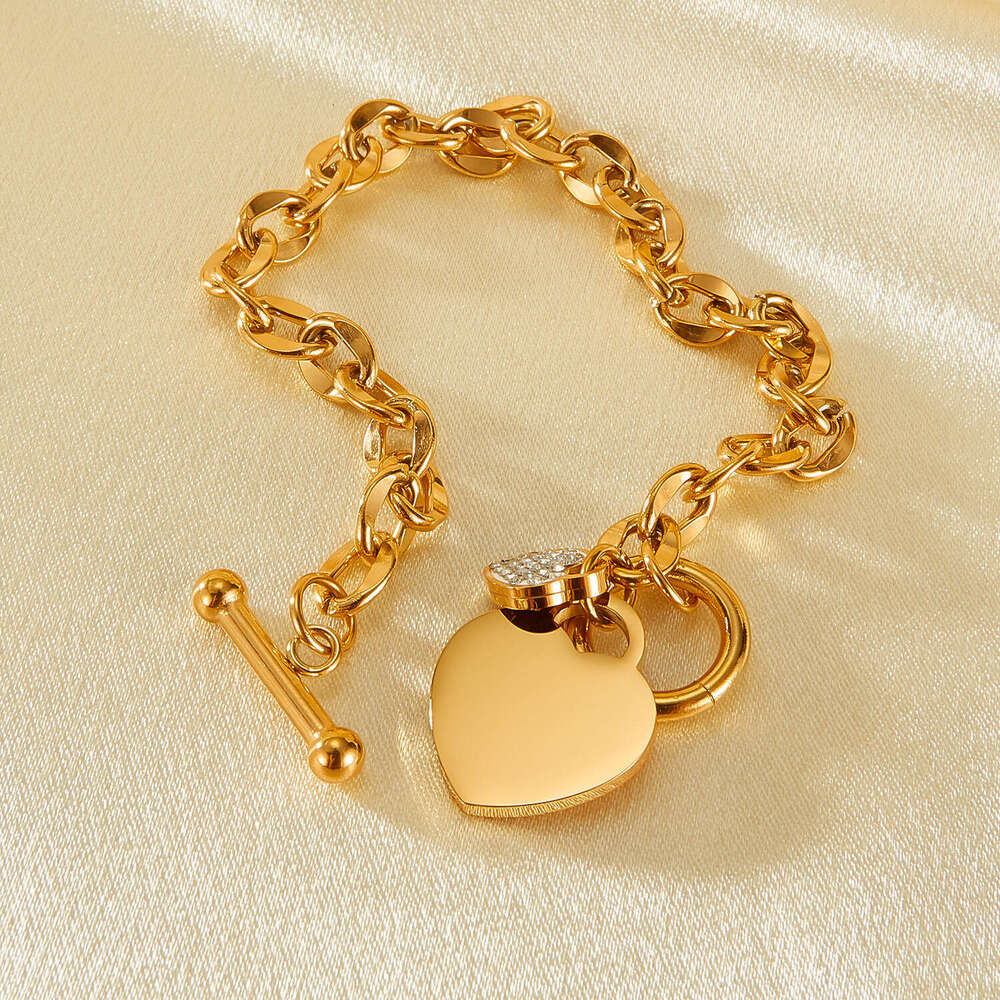 jewlery designer and opk fashion ins love stainless jewelry personalized ot buckle highend titanium steel bracelet for women