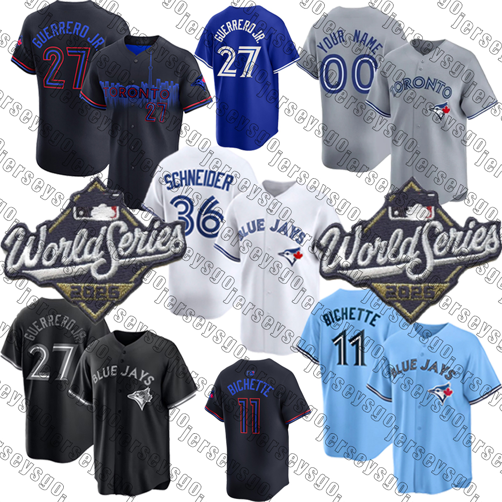 Custom 2025City Connect 27 Vladimir Guerrero Jr. Baseball Jersey Bo Bichette Alejandro Kirk George Springer oronto Kevin Gausman Kiermaier Blue Jays Joey Votto