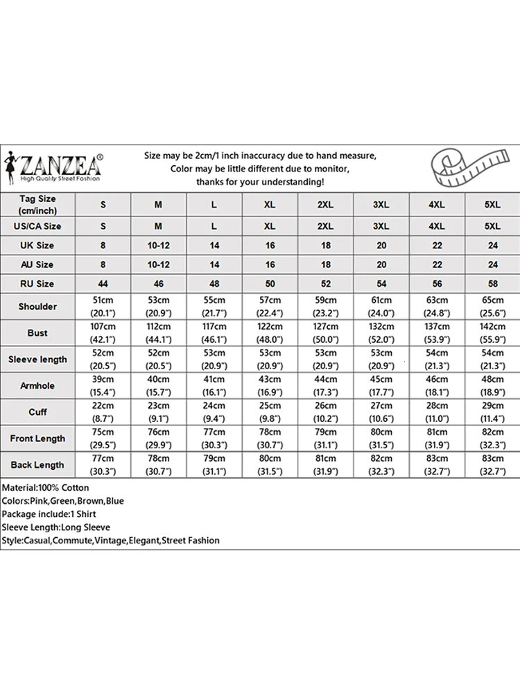 Fashionable womens shirt ZANZEA pure cotton Blouses Spring Lapel Neck long sleeved top casual OL work Blusas Irregular Tunic Mujer 250417