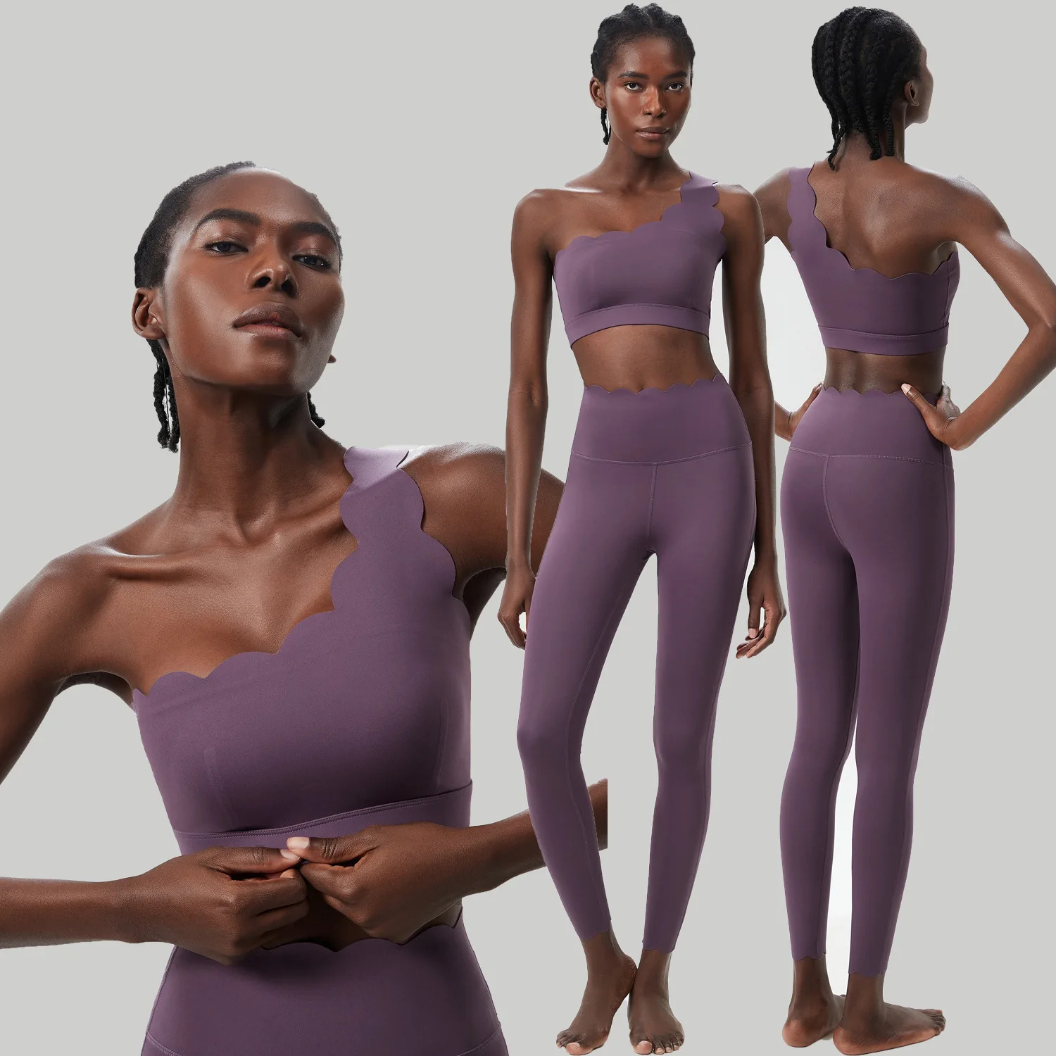 Women Two Pieces Fitness Yoga Set Buttery Soft Running Gym Suit Breathable Quick Dry Sportswear Female Strwetchy Workout Clothes 251106