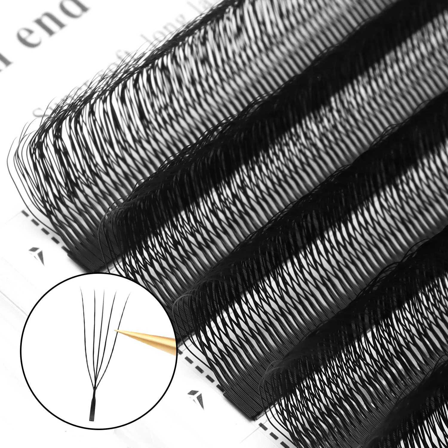 XIUSUZAKI U Shape 5DW Lashes Extensions Matte Black U 5DW Eyelash Extensions Premade Fans Volume False Lashes Mink EyelashesT251117