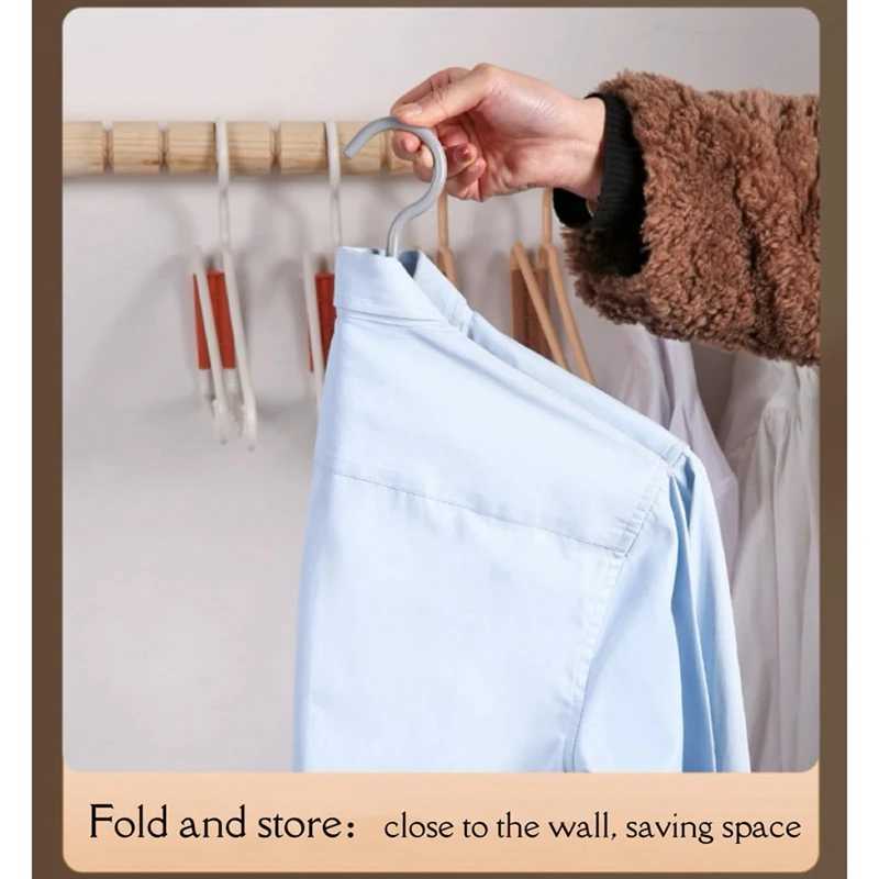 8Pcs Foldable Hangers Plastic Foldable Hangers Portable Folding Clothes Hanger Foldable Travel Hangers C251117