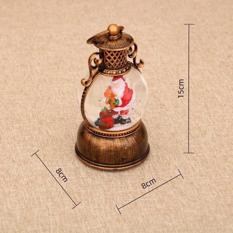 2025 Santa Claus with Music Floating Snow Ornaments Christmas Tree Luminous Bedside Lamp Snowman Night Light New Year Gifts J251117