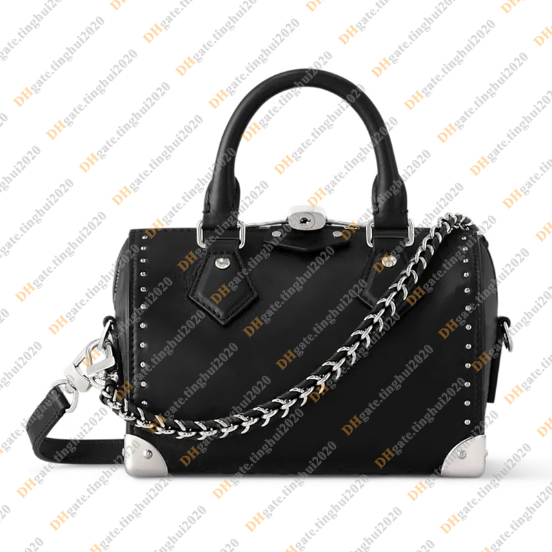 Ladies Fashion Casual Designe Luxury Boston Bag Box Totes Handbag Shoulder Bag Top Handbag Bag Crossbody TOP Mirror Quality M14575 Pouch Purse