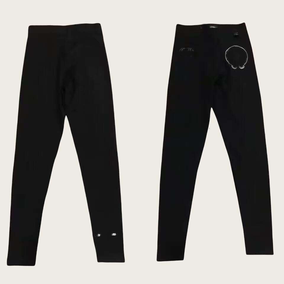 Chrome Shirt Leggings Clothing High Quality T Shirt Designer Brand Black T Shirt Bottoms Cotton Leggings Womens hiphop Casual High Top hu d3