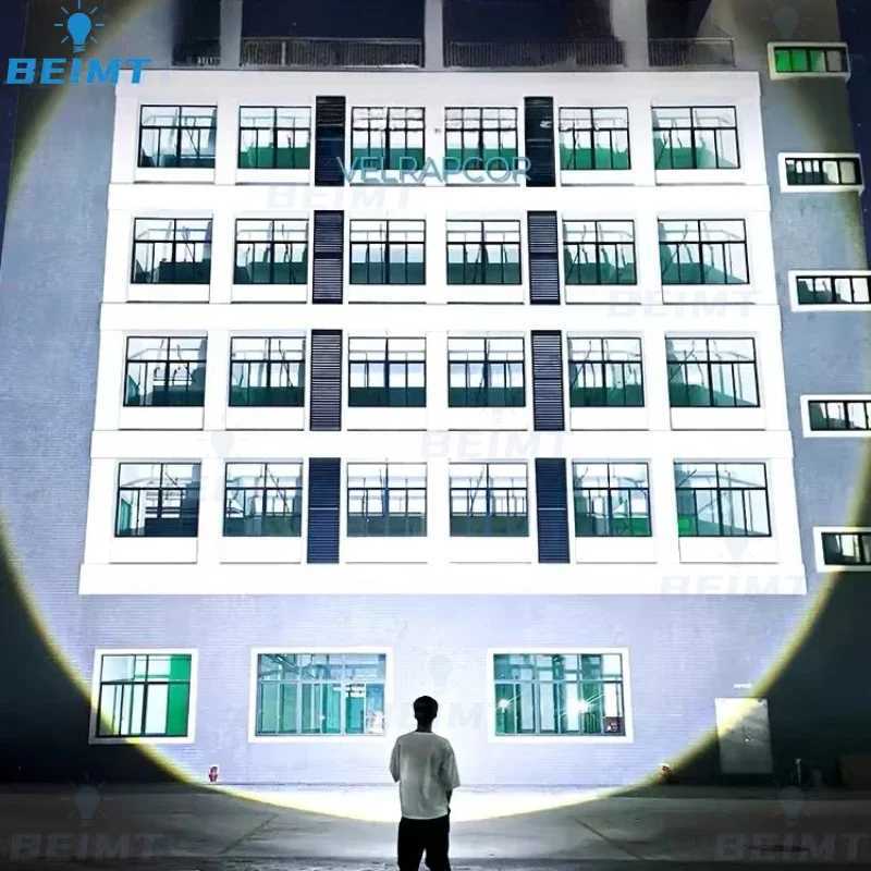 1000000LM LED White Laser Built-in Battery Flash Light Emergency Spotlights 5km Most Powerful Led Flashlights Tactical Torch M251117