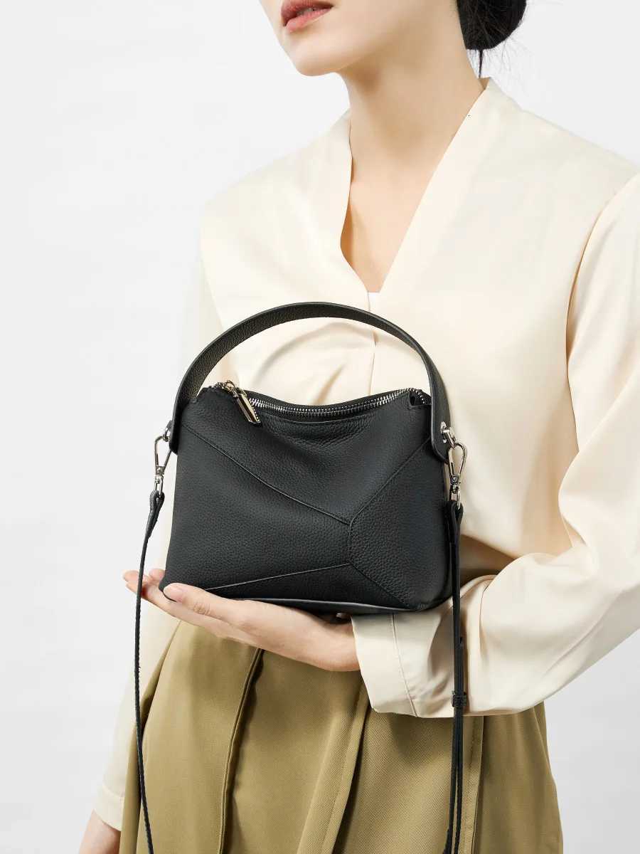 Handbags For Woman Female Crossbody Bags Soft Genuine Leather Bag Solid Color Designer Purses Women Shoulder Bag Small Hand BagW251117