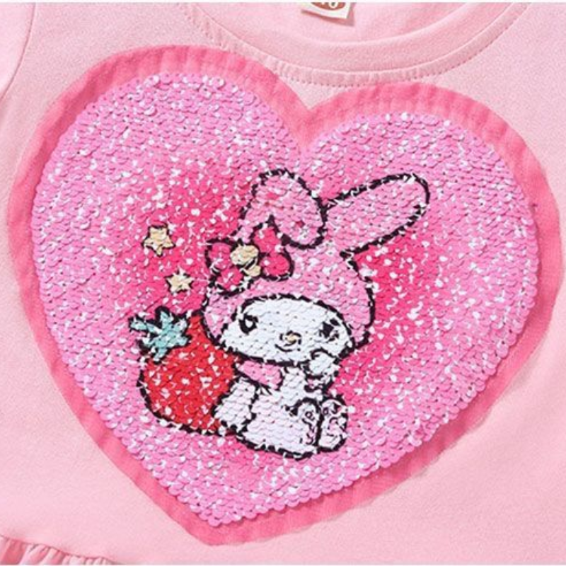 Kids designer clothes DISNEY Kuromi kids dress baby girl princess dress kids clothes summer children's Elsa princess dress
