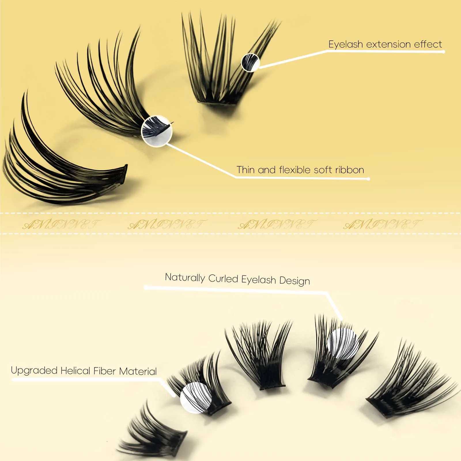 20 rows 400 clusters of 3D false eyelashes natural eyelash extension makeup thick eyelashes 30/40/60/80D eyelash bookT251117