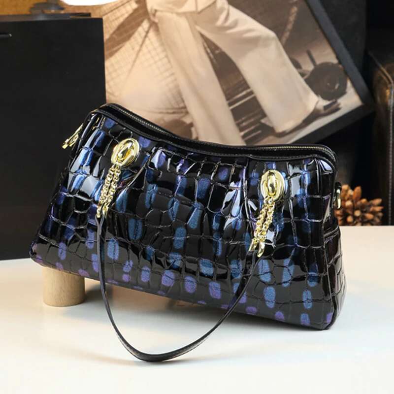 Genuine Leather Handbag Real Cowhide Designer Women's Bag Large Capacity Shoulder Bags