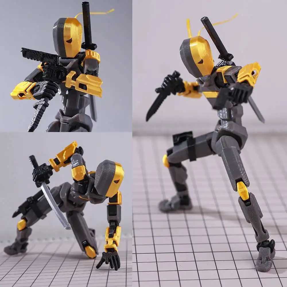 VIP-Dropshipping 9L3D Dummy 13-20 Action Figures Ninja Brothers Multi-Jointed Movable ShapeShift Mannequin Toys Kids C251117