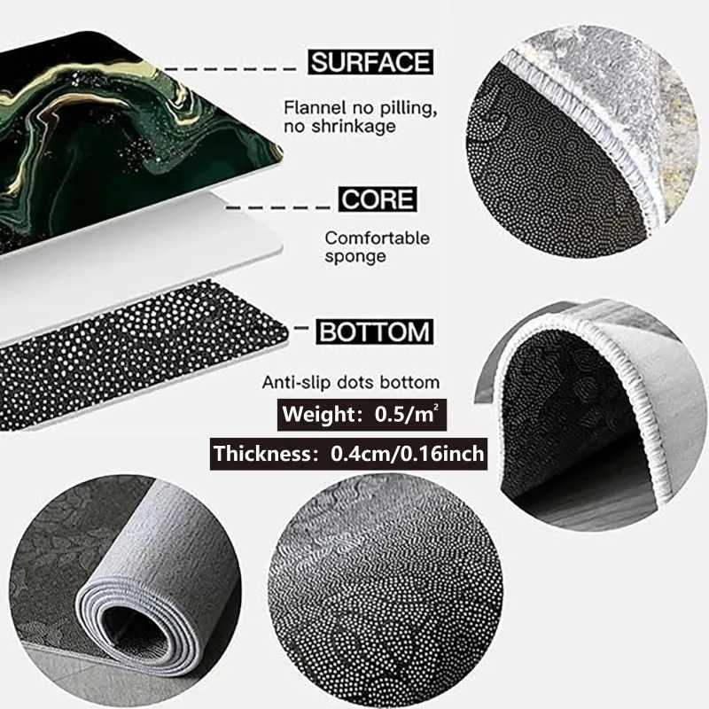 VIKAMA Santa Claus Carpet Christmas Decoration Half Round Door Mat Entrance Carpet Easy to Maintain Home DecorationM251117