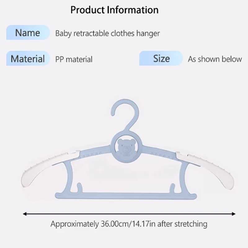 10Pcs Non-slip Baby Clothes Hanger Adjustable Storage Hangers Cute Kids Clothes Organizer Closet Children Baby Coats Rack C251117