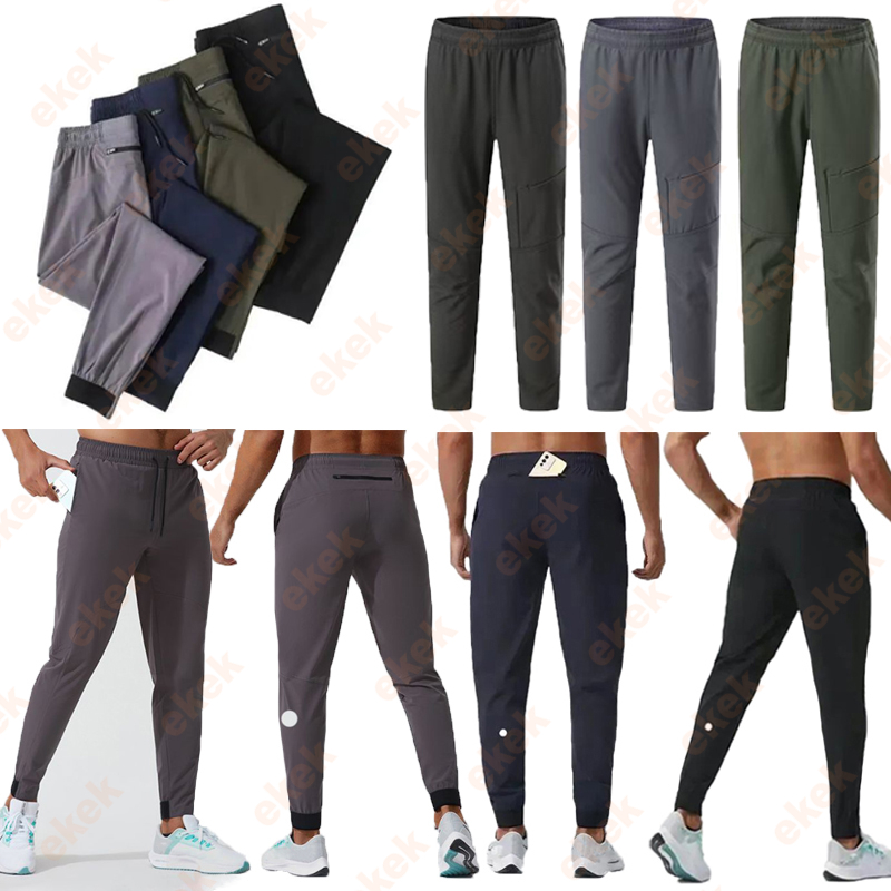 Mens Jogging Pants Yoga Clothes Gym Quick Drying Pants Designer Rear Pocket Running Track Pants Fitness Training Leg Belt Pants Mens Sports Mountaineering Pants