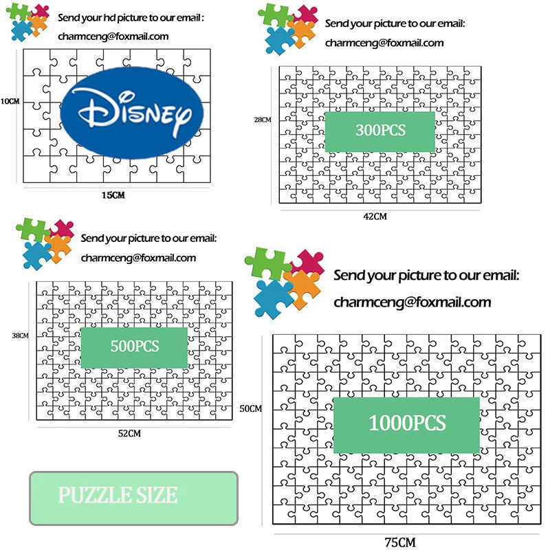Disney 300/500/1000 Pieces Cartoon Game DIY Wooden Puzzle Mickey Minnie Mouse Model Assembled Jigsaw Puzzle Educational Toys Kids Gifts Z250417