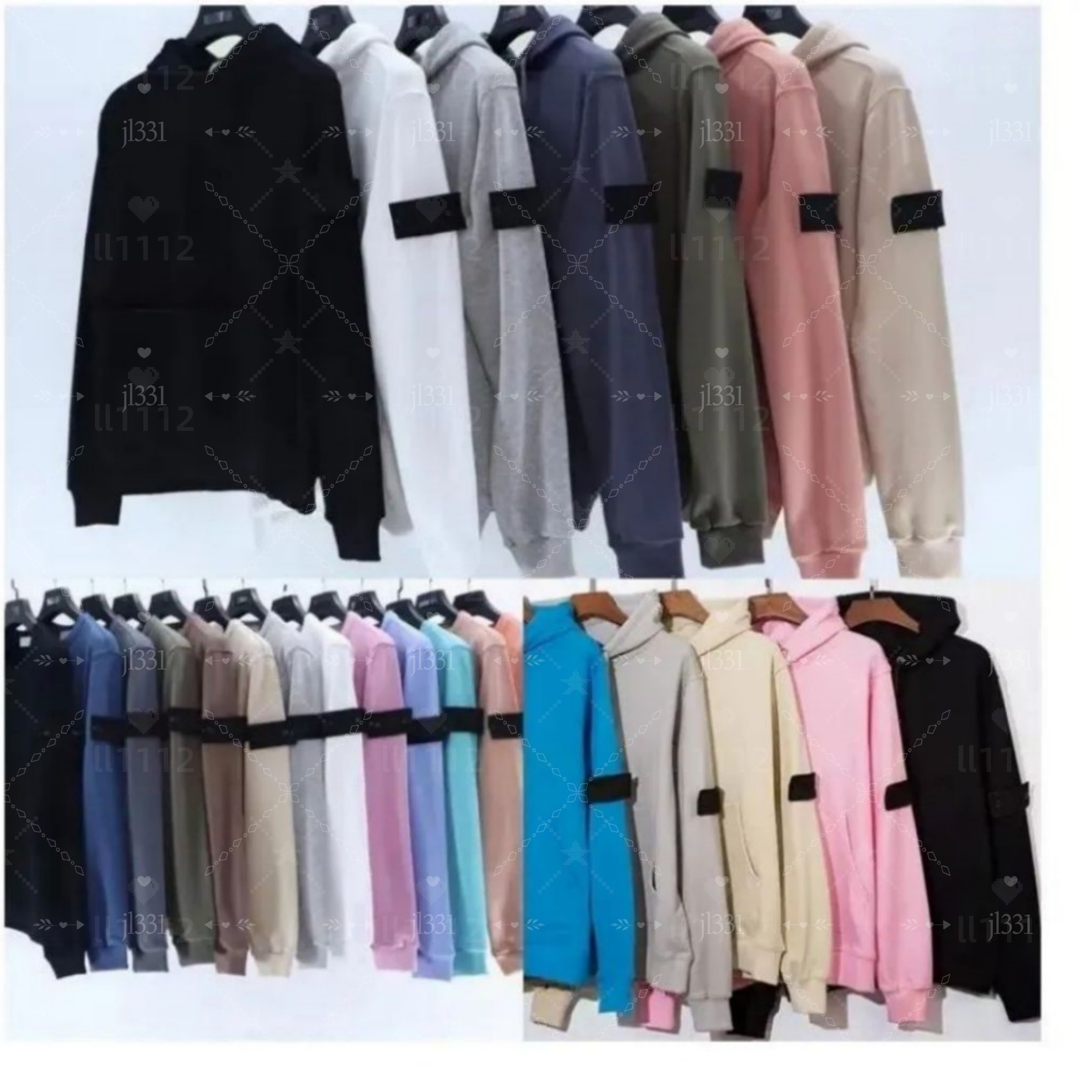 Designer Hoodie Men Pullover Sweatshirt with Badge Stones - High-Quality Autumn Jumper Tracksuit