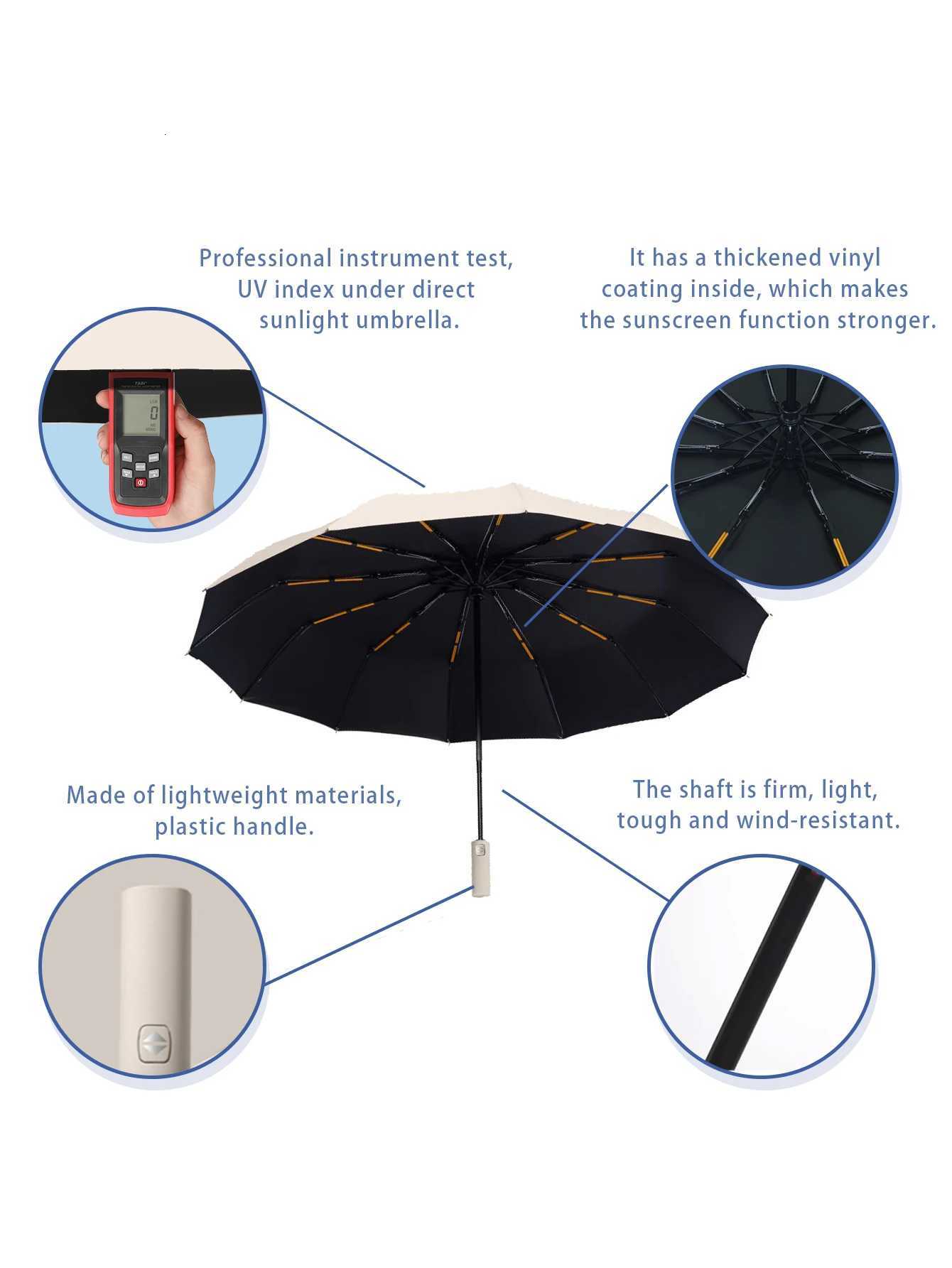 Stay Protected in Any Weather with this Fully Automatic 24-Bone Umbrella - Multiple Colors Available C251117