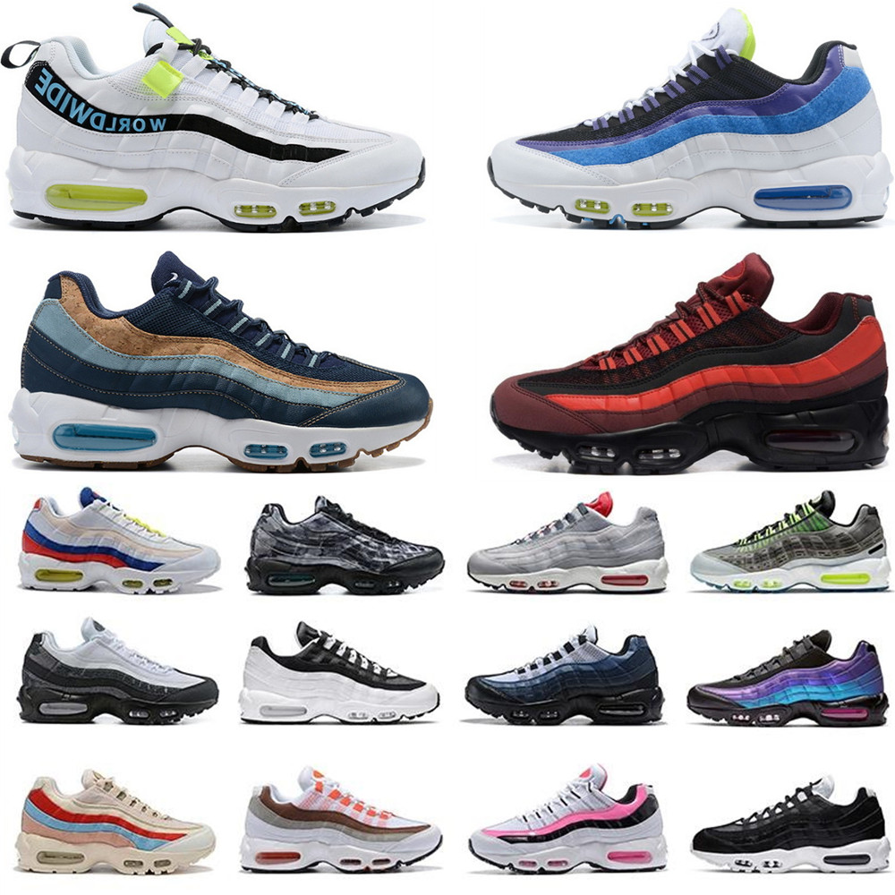 Designer 95 95s Men Casual Running Sneakers Breathable Classic Athletics Oversized Shoes 47 48 Big Size 12.5 13.5 Women Outdoor Comfortable Mesh Chaussure